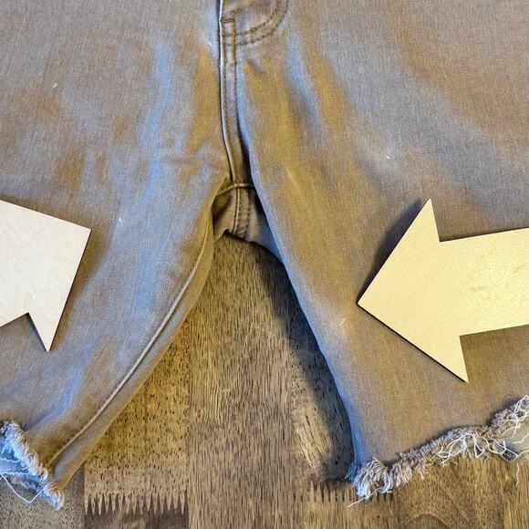 Born Primitive Short Flex Stretchy Jort 8” Raw Hem Denim CrossFit Khaki Men’s XL - Picture 6 of 10